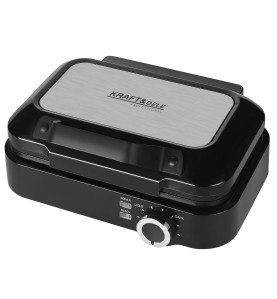 Gofrownica elektryczna Kraft&Dele KD4107 widok z przodu pod kątem
