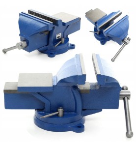 Zestaw zdjęć imadła obrotowego 125 mm KD1102 z różnych perspektyw