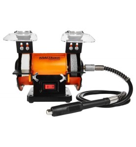 Szlifierka stołowa 250W KD567 z osłonami ochronnymi i wałkiem giętkim
