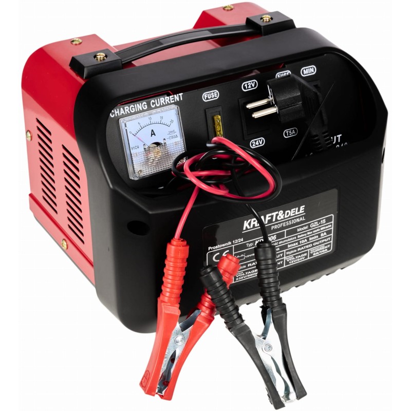 Automobilinis akumuliatorių įkroviklis 12V 24V 20A 200Ah KRAFT&DELE KD1907