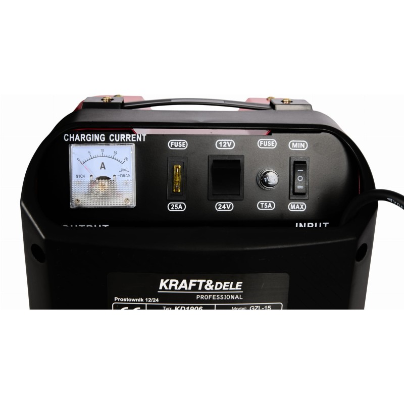 Automobilinis akumuliatorių įkroviklis 12V 24V 20A 200Ah KRAFT&DELE KD1907