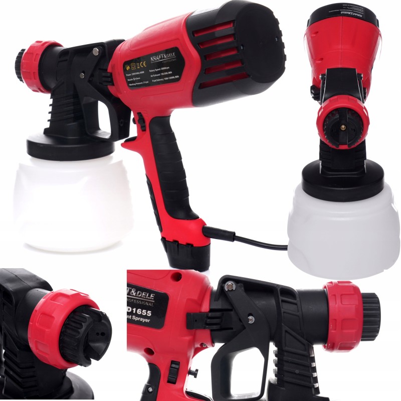 KRAFT&DELE festékszóró pisztoly 450W 1000ml KD1655