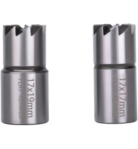 Dwa frezy płaskie do gniazd wtryskiwaczy 17x19mm oraz 17x17mm