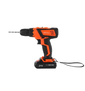 Wiertarko-wkrętarka KD3356 z akumulatorem 21V i zamontowanym wiertłem