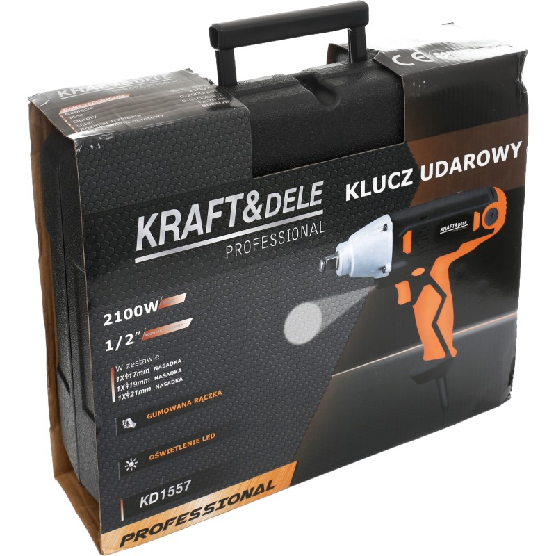Elektromos ütvecsavarozó 2100W 800Nm 1/2" KRAFT&DELE KD1557