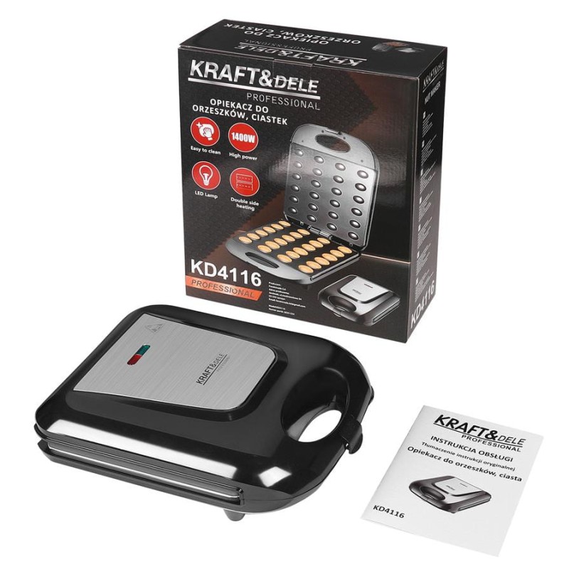 Süteménysütő, diósütemény sütő 1400W KRAFT&DELE KD4116