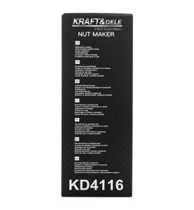 Boczna strona pudełka opiekacza Kraft&Dele KD4116 z informacjami technicznymi