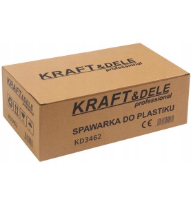 Oryginalne opakowanie kartonowe spawarki do plastiku Kraft&Dele KD3462