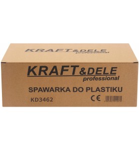 Opakowanie kartonowe spawarki do plastiku Kraft&Dele KD3462 - widok z góry