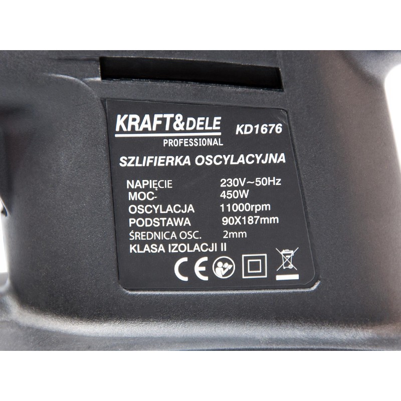 KRAFT&DELE 450W KD1676-Z oszcillációs csiszoló KRAFT&DELE 450W KD1676-Z oszcillációs csiszoló