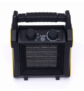 Nagrzewnica elektryczna 2,5KW KD11740 - widok z przodu na kratkę wylotową