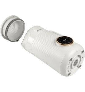 Urządzenie do mleka roślinnego KD4314 leżące na boku z otwartą pokrywą