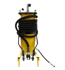 Smarownica nożna 3L KD1440 - widok od tyłu z mechanizmem