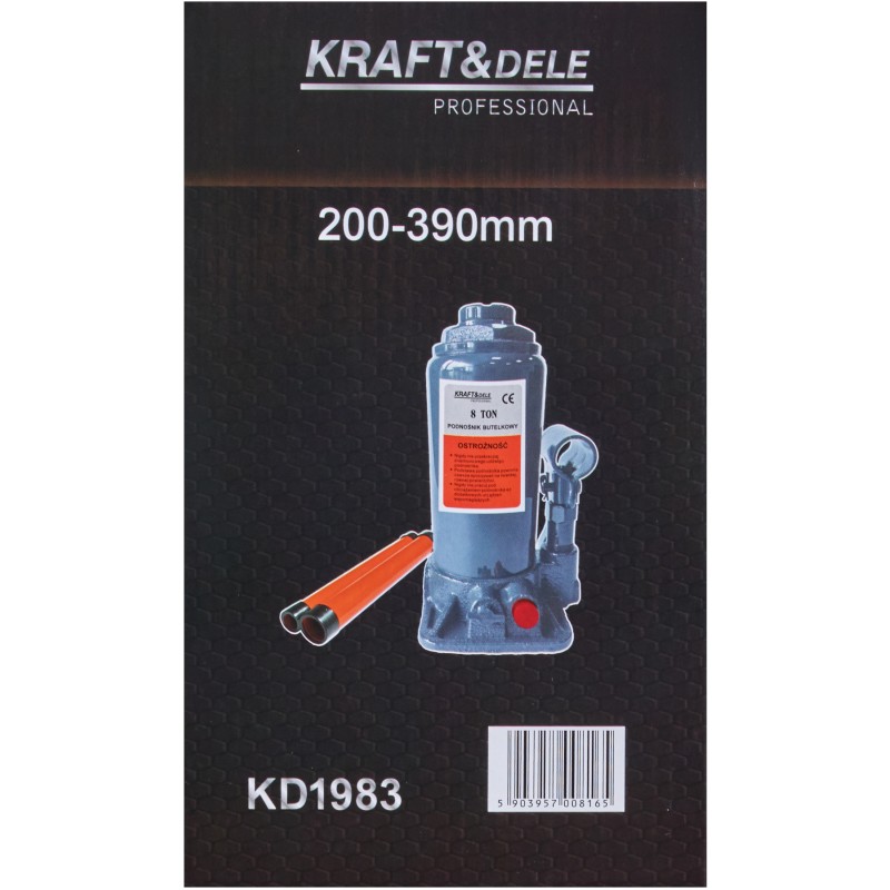 Palackemelő 8T 200-390mm KRAFT&DELE KD1983
