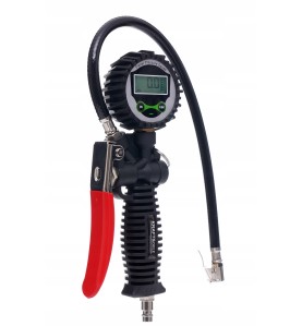 Pistolet do pompowania z manometrem LCD KD1366 - ujęcie pod kątem