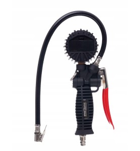 Pistolet do pompowania KD1366 z manometrem LCD - widok z tyłu