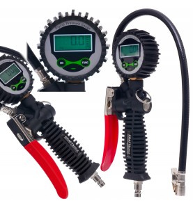 Zestaw pistoletów do pompowania z manometrem LCD KD1366