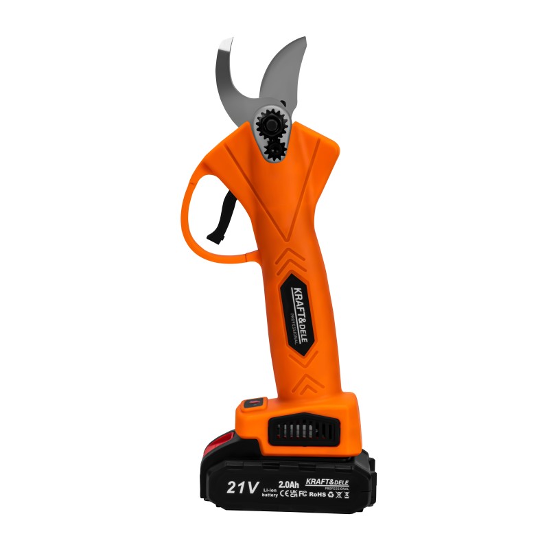 Akku-Gartenschere 21V 2Ah x 2 Stk. + Ladegerät KRAFT&DELE KD5091 Akku-Gartenschere 21V 2Ah x 2 Stk. + Ladegerät KRAFT&DELE KD5091