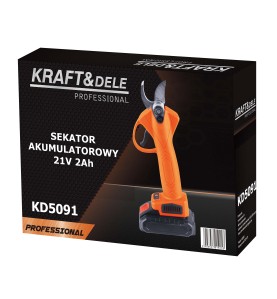 Opakowanie kartonowe sekatora akumulatorowego KD5091 - widok z boku