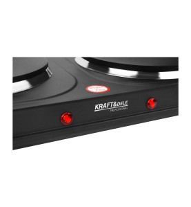Kuchenka elektryczna 2600W KD4166 - zbliżenie na panel sterowania i logo