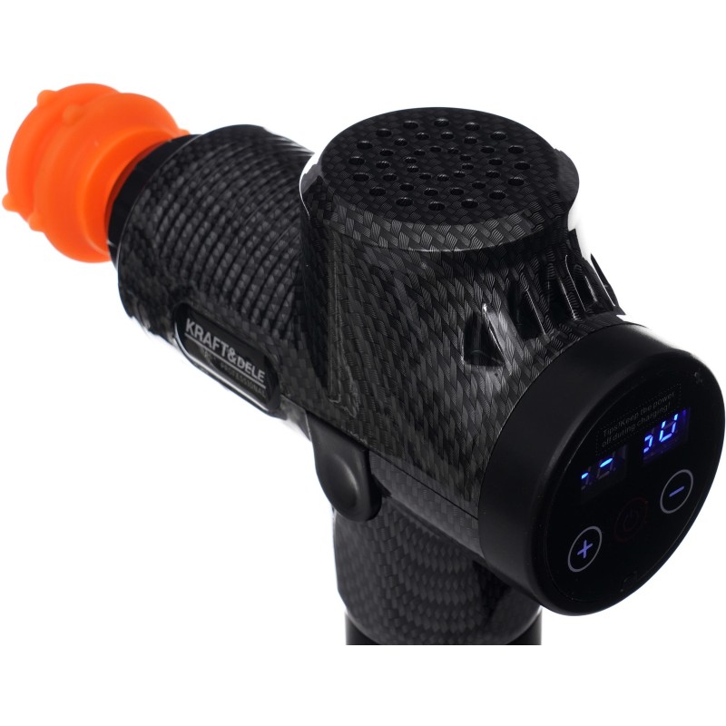Massagegerät 125W mit LCD 7 Aufsätze + Etui KRAFT&DELE KD3082