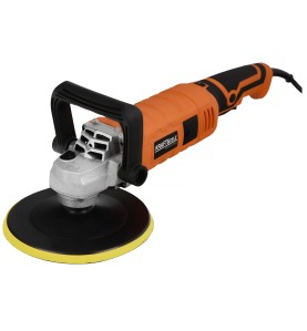 Elektrische Poliermaschine KD3078 - Profilansicht mit montiertem Polierteller