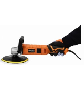 Arbeiten mit der elektrischen Poliermaschine KD3078 - Halten am Griff