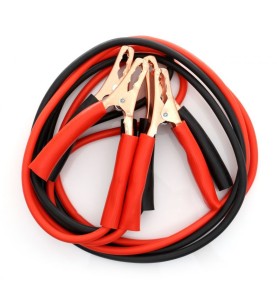 KRAFT&DELE KD1284 Starthilfekabel 800A 4,5m - Draufsicht auf die aufgerollten Kabel mit Klemmen