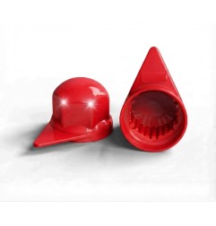 10er Set Radmutternabdeckungen FI 33 LKW rot niedrig VOM HERSTELLER Indikator - Hauptbild
