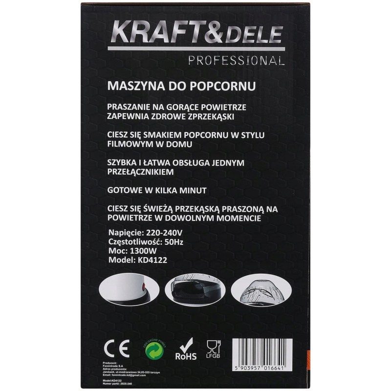 Popcornmaschine KRAFT&DELE KD4122