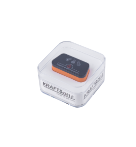 Skaner diagnostyczny OBD II KD5671 wewnątrz plastikowego pudełka