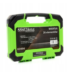 SDS-Bohrer- und Meißelset 26-tlg. KD994 - Geschlossener Koffer mit Produktetikett