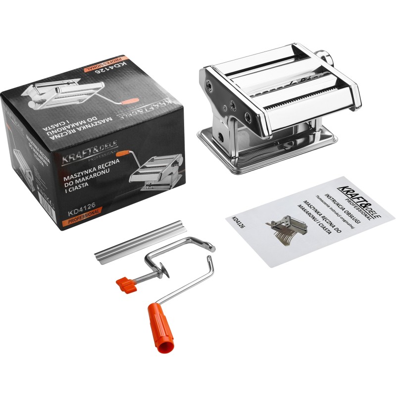 Rankinė makaronų ir tešlos mašinėlė KRAFT&DELE KD4126 Rankinė makaronų ir tešlos mašinėlė KRAFT&DELE KD4126