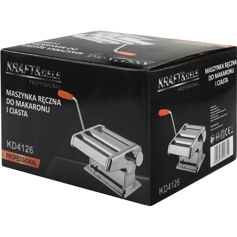 Rankinė makaronų ir tešlos mašinėlė KRAFT&DELE KD4126 Rankinė makaronų ir tešlos mašinėlė KRAFT&DELE KD4126