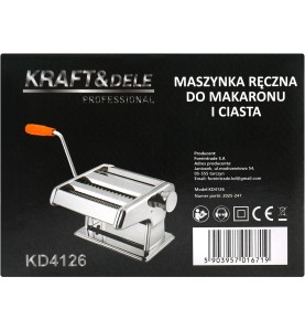 Tylna strona pudełka maszynki KD4126 z kodem EAN i informacjami producenta