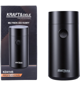 Kaffeemühle KD4145 neben der Originalverpackung