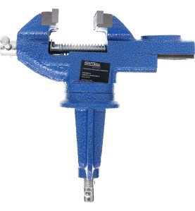Drehbare Schraubstock 65mm KD10741 Seitenansicht auf Gehäuse und Befestigung