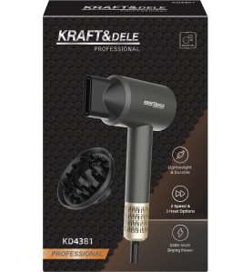 Pudełko suszarki do włosów Kraft&Dele KD4381 - widok z przodu