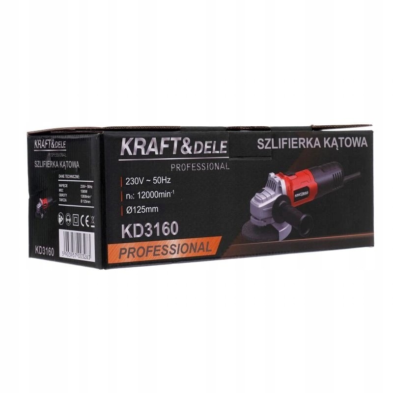 Sarokcsiszoló 125mm 1500W KRAFT&DELE KD3160 Sarokcsiszoló 125mm 1500W KRAFT&DELE KD3160