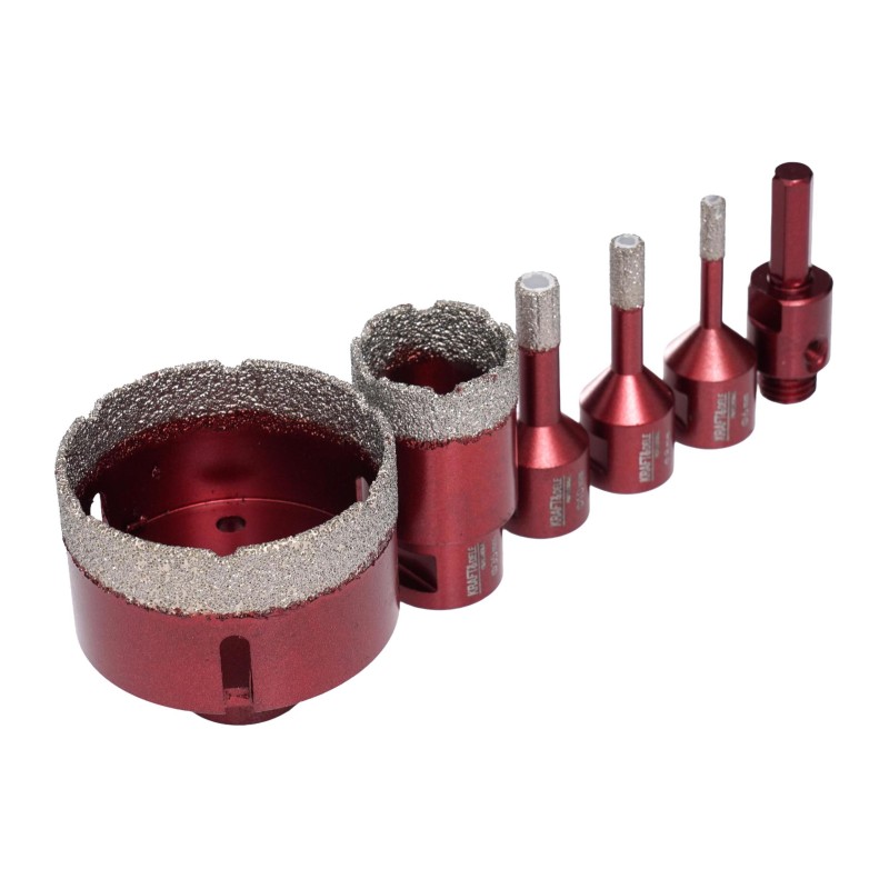 Gyémánt körkivágó készlet 6-68mm M14 5db KRAFT&DELE KD11219 Gyémánt körkivágó készlet 6-68mm M14 5db KRAFT&DELE KD11219