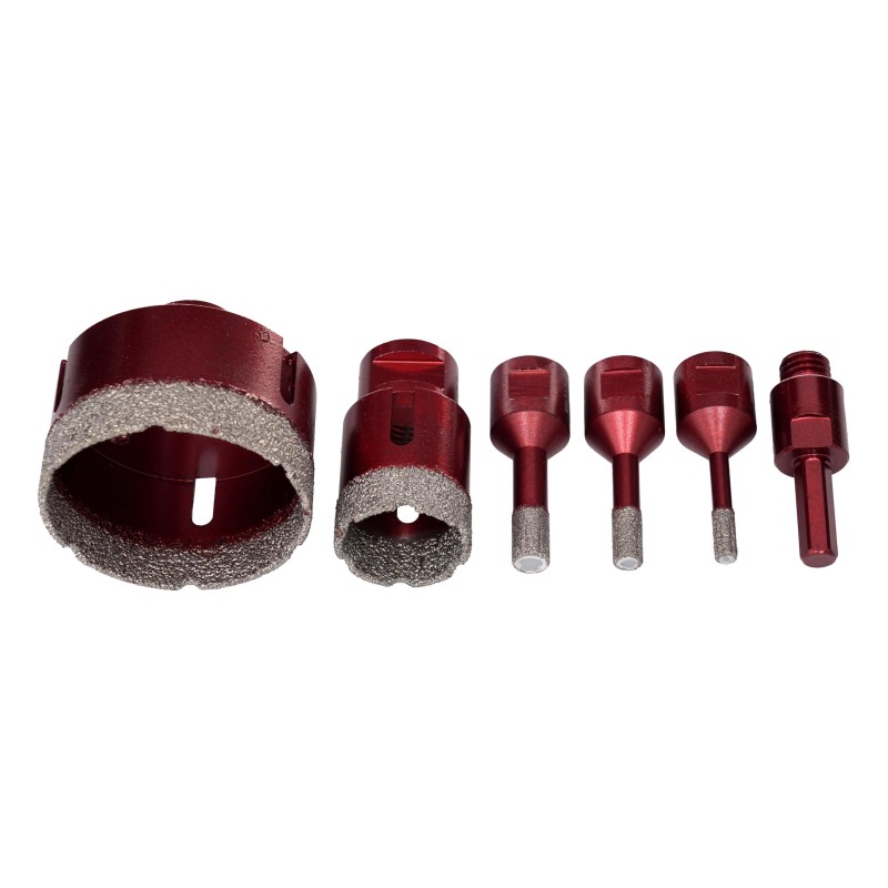 Gyémánt körkivágó készlet 6-68mm M14 5db KRAFT&DELE KD11219 Gyémánt körkivágó készlet 6-68mm M14 5db KRAFT&DELE KD11219