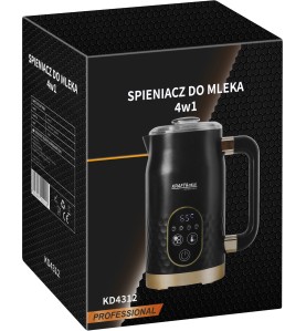 Opakowanie spieniacza do mleka 4w1 Kraft&Dele KD4312 - widok pudełka z produktem