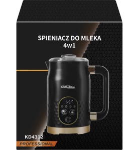 Pudełko spieniacza do mleka 4w1 Kraft&Dele KD4312 - widok frontowy opakowania