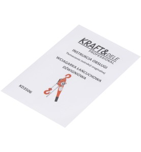 Bedienungsanleitung für den Kraft&Dele Hebelkettenzug KD3506