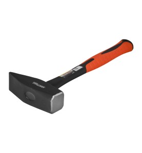 Schlosserhammer 2 kg KD283 - Blick auf Kopf und Fiberglasgriff