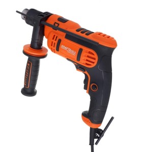 Widok z boku na wiertarkę udarową 1600W Kraft&Dele KD3350