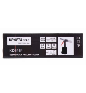 Pudełko nitownicy pneumatycznej Kraft&Dele KD5464 - widok z góry