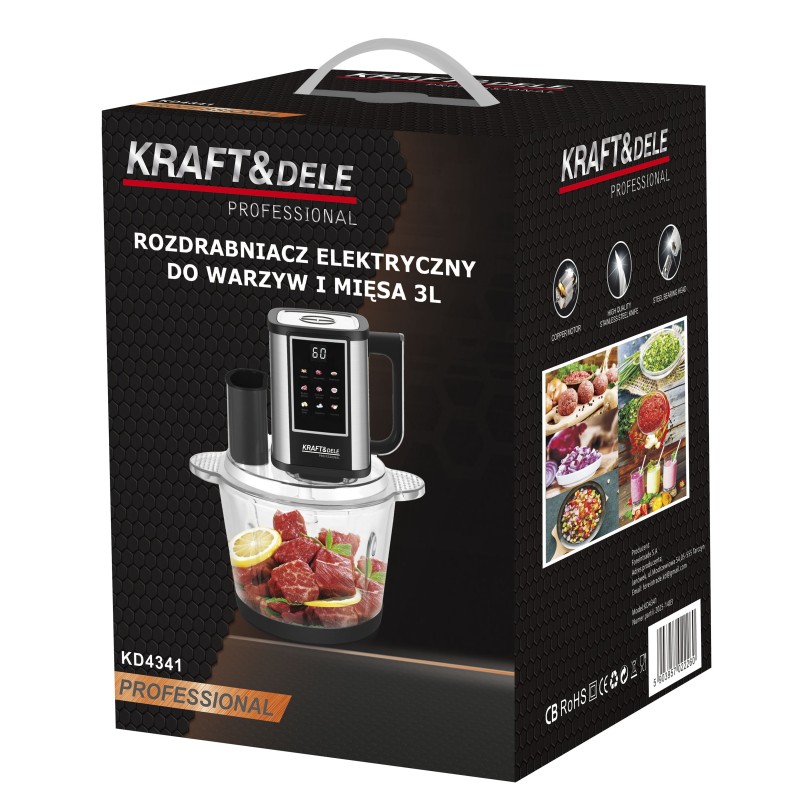 KRAFT&DELE Elektrischer Zerkleinerer 550W 3L KD4341