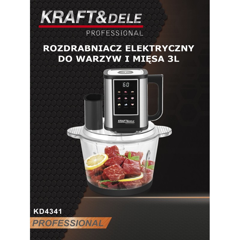 KRAFT&DELE Elektrischer Zerkleinerer 550W 3L KD4341
