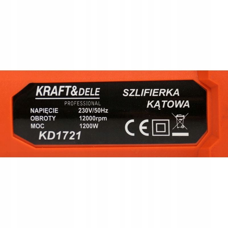 KRAFT&DELE Sarokcsiszoló 1500W 125mm KD1721